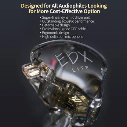 KZ EDX LITE jack with mic